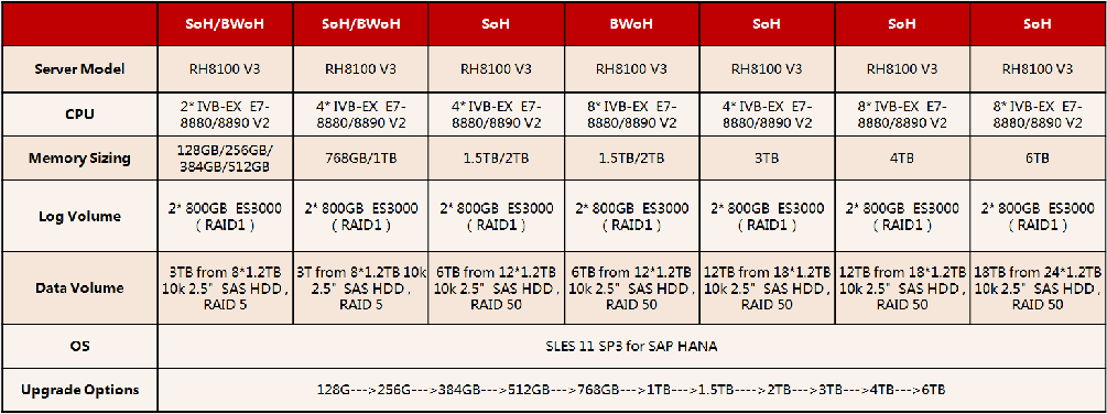 Huawei RH8100 SAP HANA high performance solution